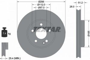Textar Δισκόπλακα - 92241603