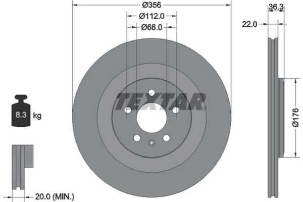 Textar Δισκόπλακα - 92241803
