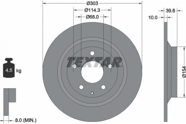 Textar Δισκόπλακα - 92242703