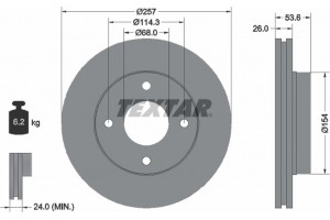 Textar Δισκόπλακα - 92253103