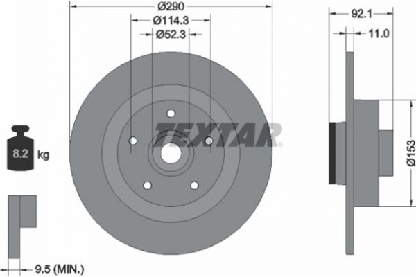 Textar Δισκόπλακα - 92254103