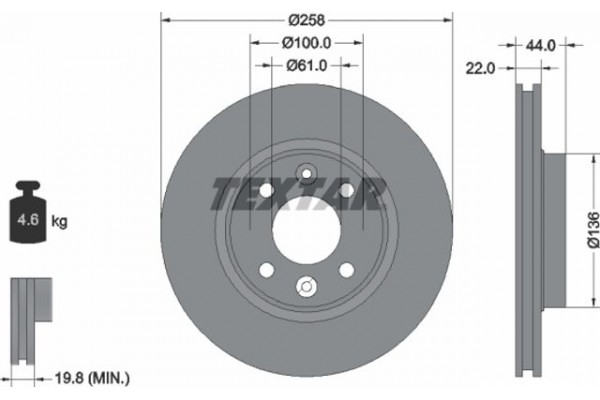 Textar Δισκόπλακα - 92255203