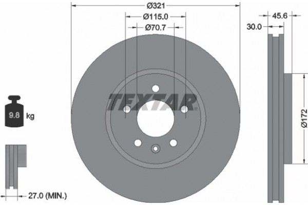 Textar Δισκόπλακα - 92256803