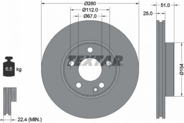 Textar Δισκόπλακα - 92257005