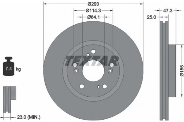 Textar Δισκόπλακα - 92257303