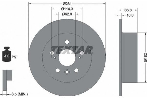 Textar Δισκόπλακα - 92257803