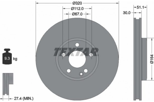 Textar Δισκόπλακα - 92258003