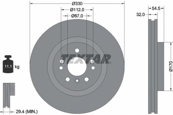 Textar Δισκόπλακα - 92260405