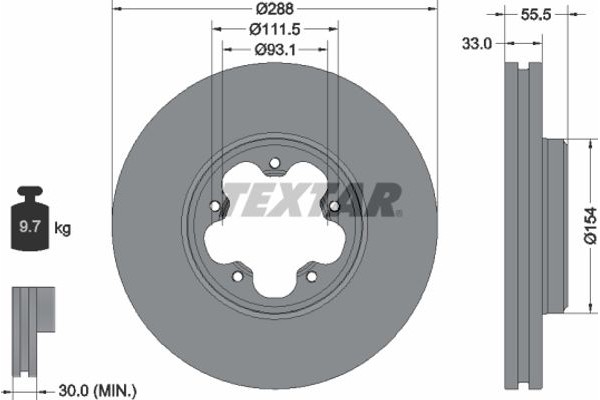 Textar Δισκόπλακα - 93260603