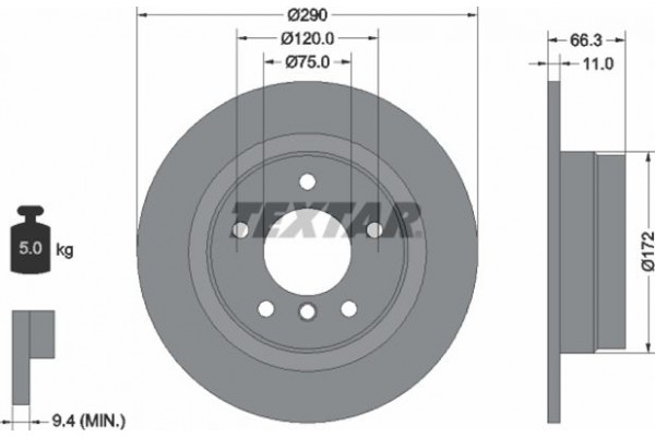 Textar Δισκόπλακα - 92261003