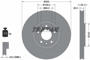 Textar Δισκόπλακα - 92268103