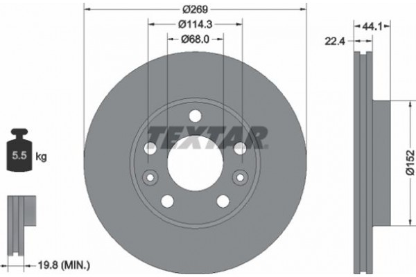 Textar Δισκόπλακα - 92272603