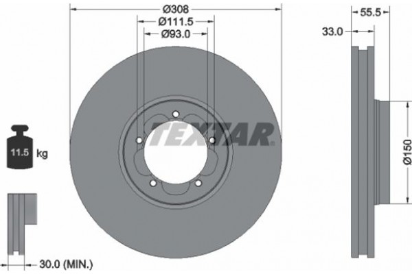 Textar Δισκόπλακα - 92273003