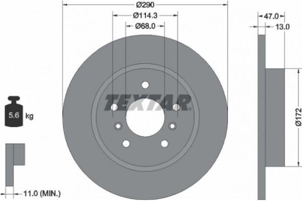 Textar Δισκόπλακα - 92274003