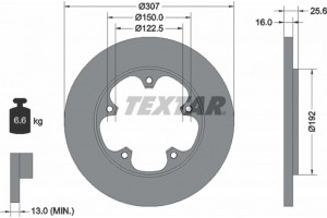 Textar Δισκόπλακα - 92274103