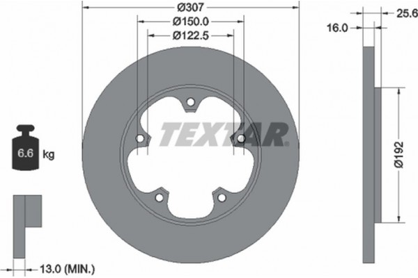 Textar Δισκόπλακα - 92274103