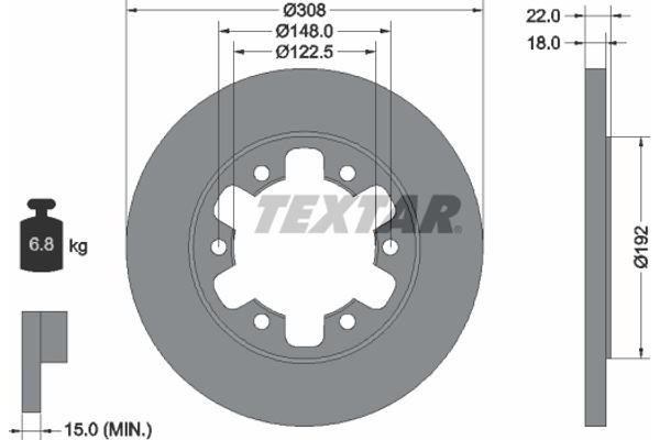 Textar Δισκόπλακα - 92275803