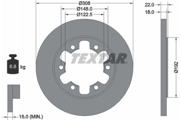 Textar Δισκόπλακα - 92275803