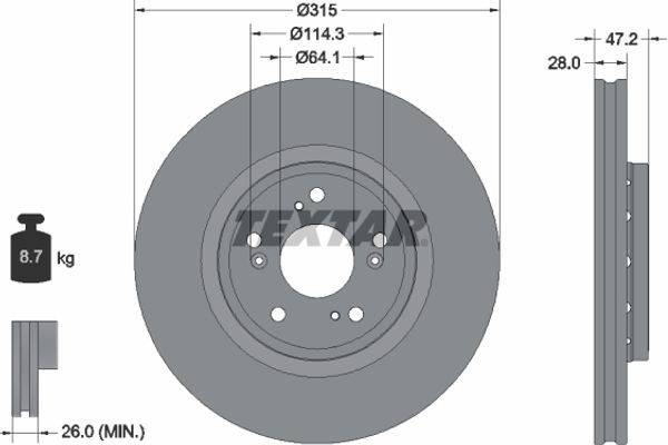 Textar Δισκόπλακα - 92283303