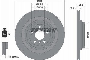Textar Δισκόπλακα - 92284003