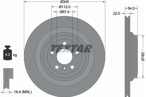 Textar Δισκόπλακα - 92284003
