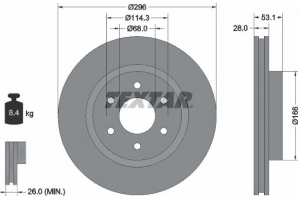 Textar Δισκόπλακα - 92285803