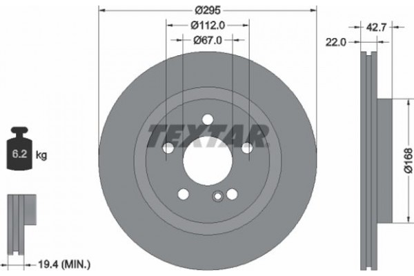 Textar Δισκόπλακα - 92286903