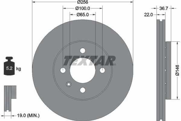 Textar Δισκόπλακα - 92287003