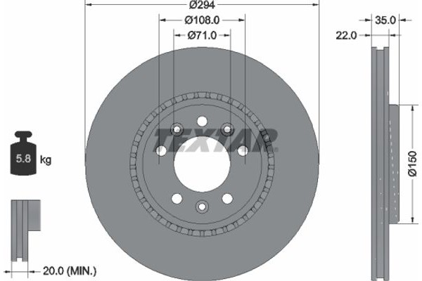 Textar Δισκόπλακα - 92287103