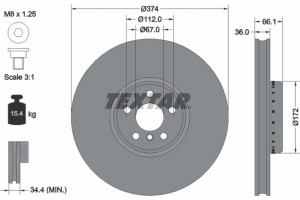 Textar Δισκόπλακα - 92290225