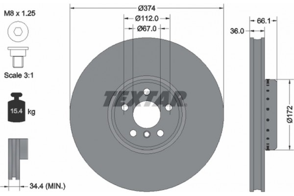 Textar Δισκόπλακα - 92290225
