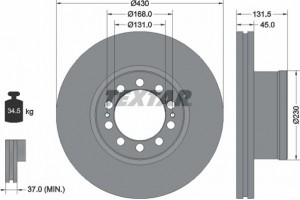 Textar Δισκόπλακα - 93291200