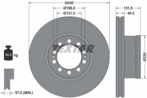 Textar Δισκόπλακα - 93291200