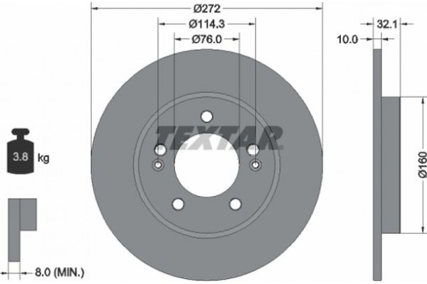 Textar Δισκόπλακα - 92291703