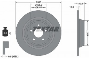 Textar Δισκόπλακα - 92292503
