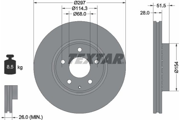 Textar Δισκόπλακα - 92295003