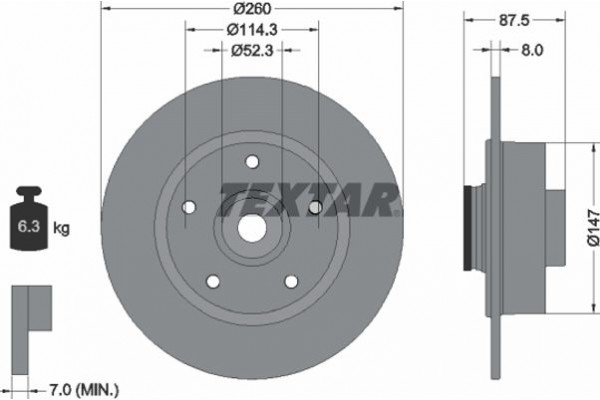 Textar Δισκόπλακα - 92295203