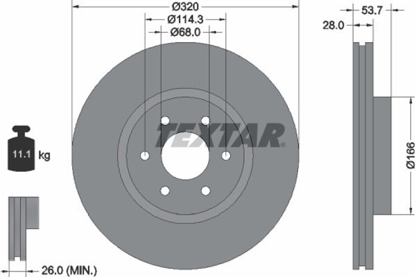 Textar Δισκόπλακα - 92296503