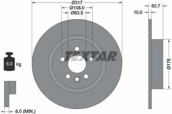 Textar Δισκόπλακα - 92300403