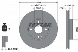 Textar Δισκόπλακα - 92300903