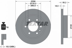 Textar Δισκόπλακα - 92301003