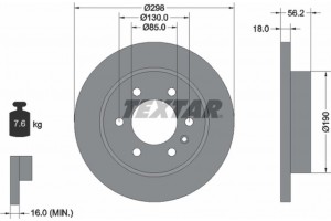 Textar Δισκόπλακα - 92301003