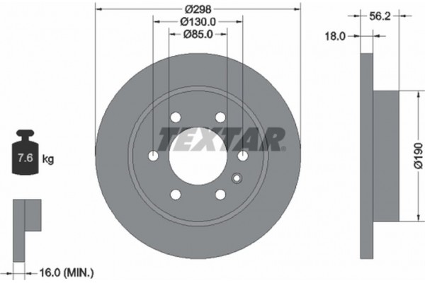 Textar Δισκόπλακα - 92301003 Textar Δισκόπλακα - 92301003