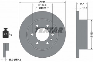 Textar Δισκόπλακα - 92301103
