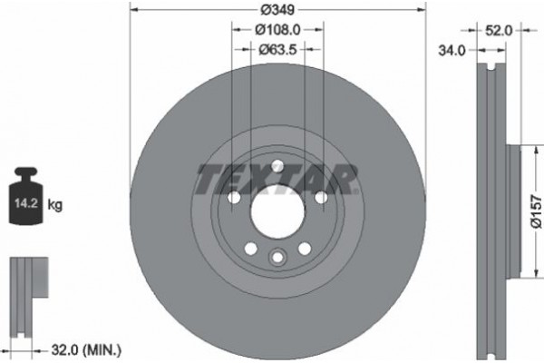 Textar Δισκόπλακα - 92301805
