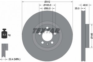 Textar Δισκόπλακα - 92303303