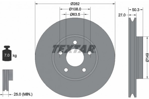 Textar Δισκόπλακα - 92303405