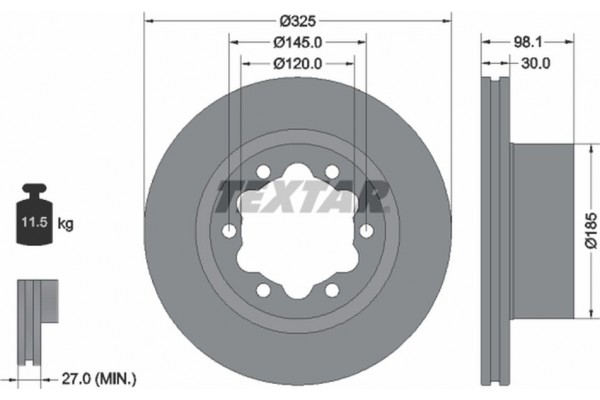 Textar Δισκόπλακα - 92305803