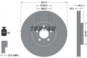 Textar Δισκόπλακα - 92306405
