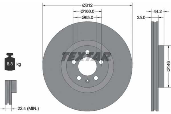 Textar Δισκόπλακα - 92306405 Textar Δισκόπλακα - 92306405